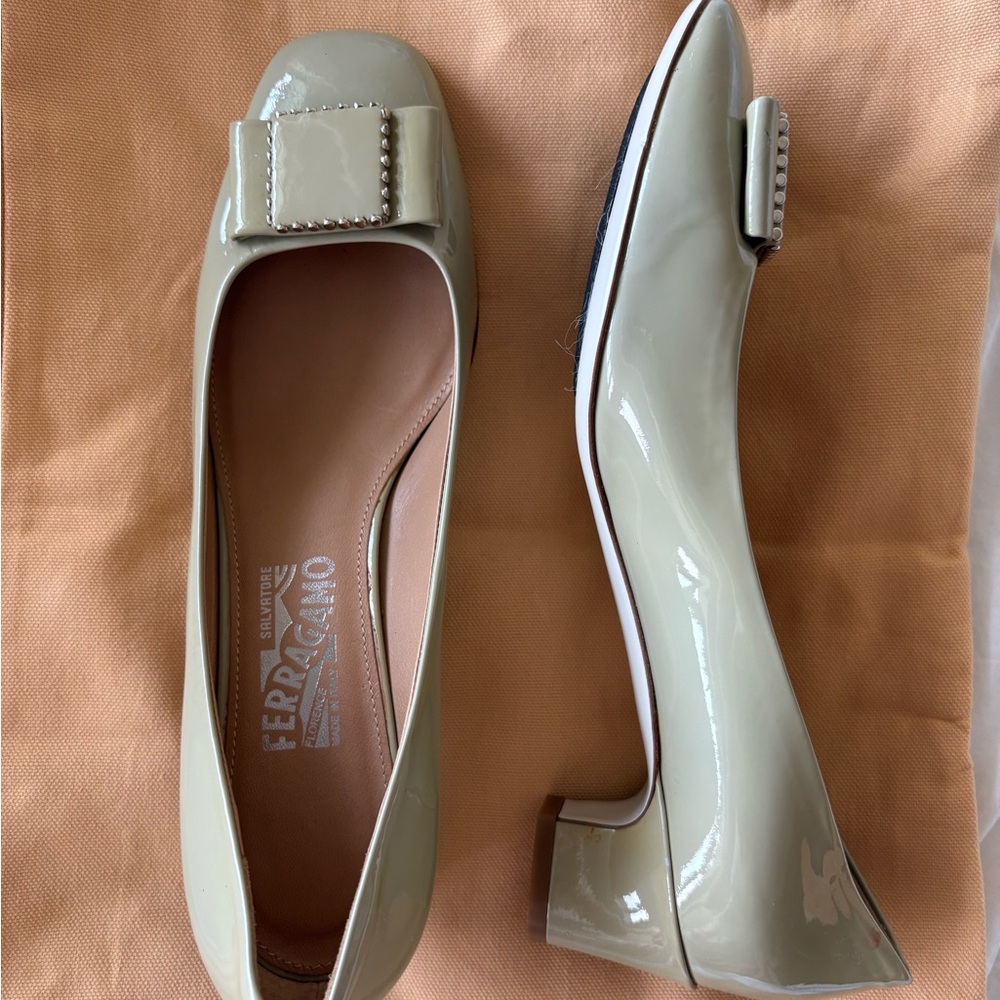 Salvatore Ferragamo Women's Beige Heels